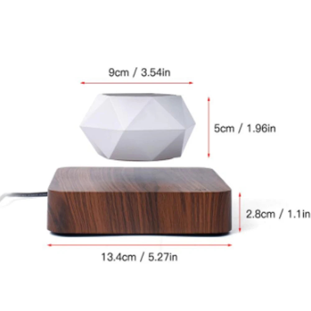 Levitating Air Bonsai Pot Rotation Flower Pot Planters Magnetic Suspension Floating Pot Potted Plant Home Without Plants