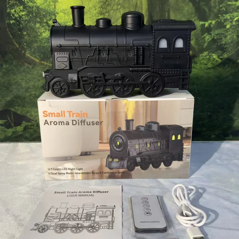 Train Air Humidifier With Remote Control Ultrasonic Aromatherapy Diffusers Mist Maker Fragrance Essential Oil Aroma Difusor