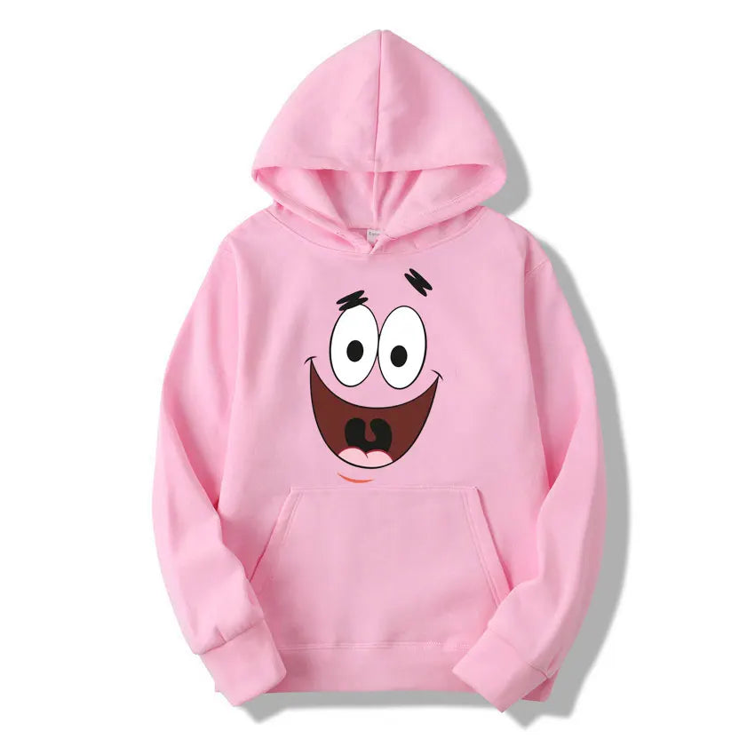 SpongeBob Cartoon Anime Women Hoodie 2024 New Fashion Yellow Men Pullover Tops Spring Autumn Couple Sweatshirt Clothing