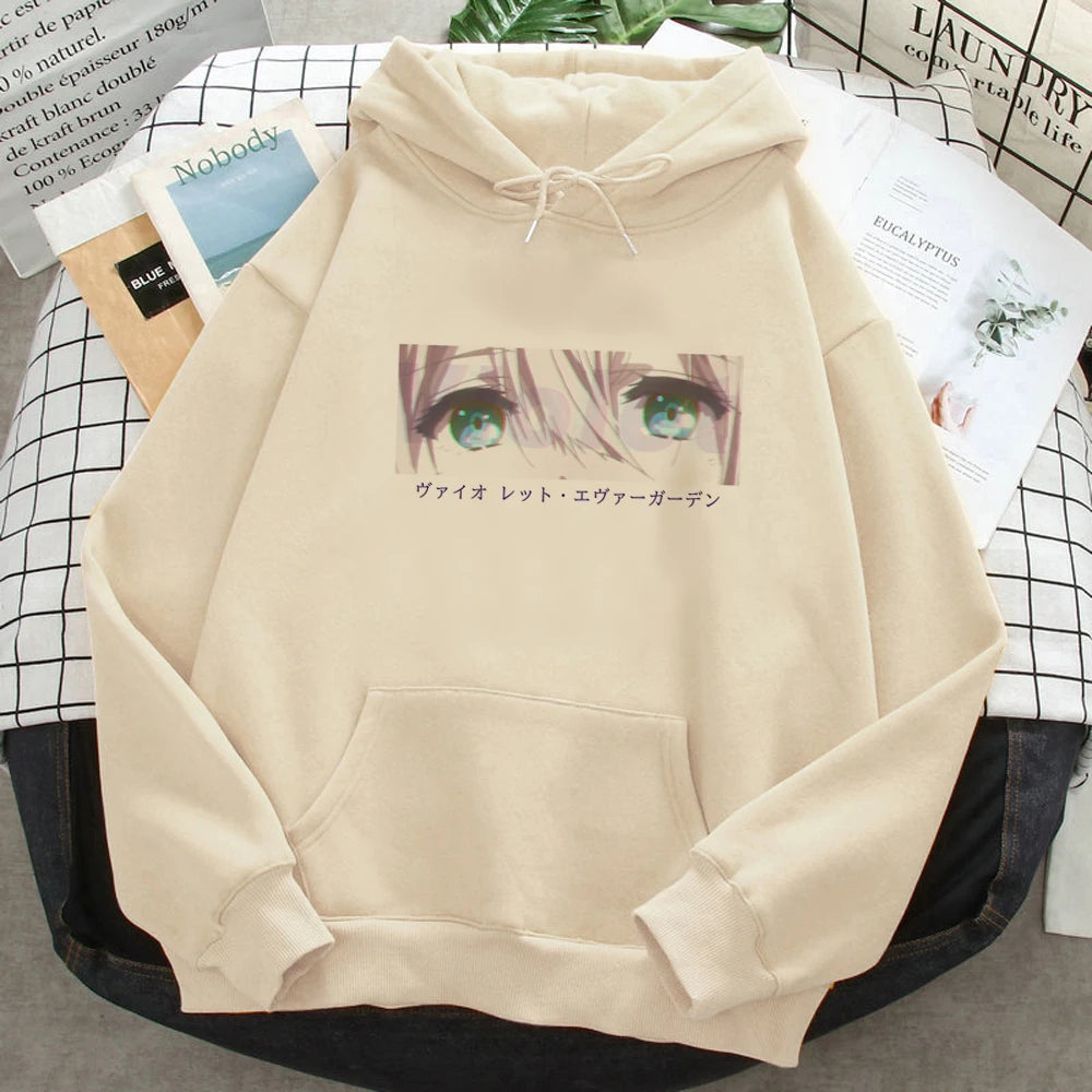 Violet Evergarden hoodies women 90s gothic y2k aesthetic Hooded Shirt women long sleeve top sweater