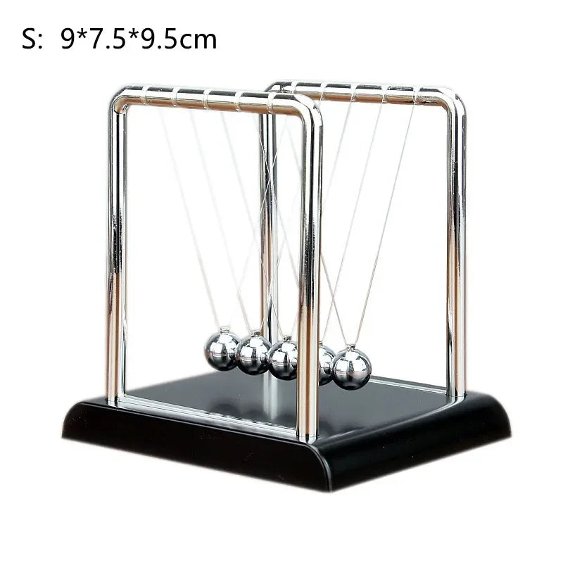 Newton Cradle Balance Steel Balls Perpetual Motion Collision Ball School Teaching Physics Science Pendulum Toy Home Decoration