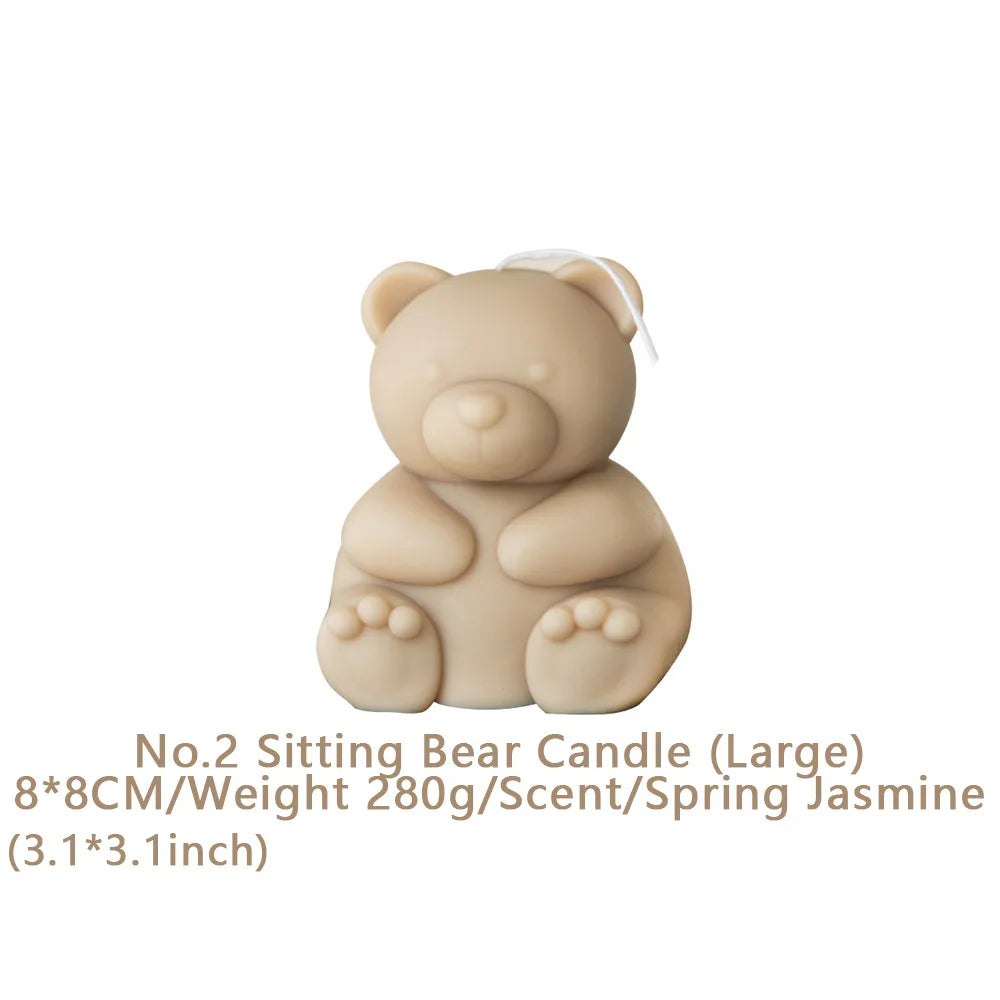 1PC Cute Candles Animals Bear Scented candles New Year Home Decor Small Dogs Aromatic Candles Birthday Gifts House Souvenirs