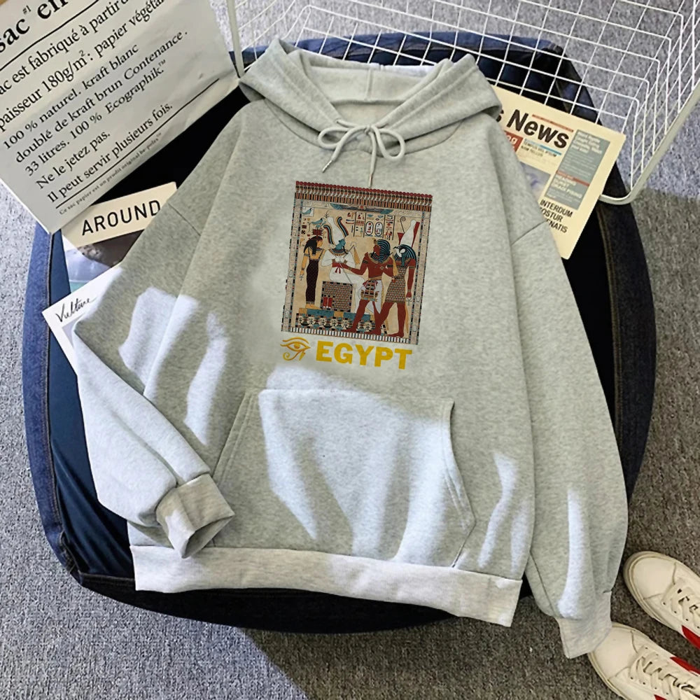 Egypt hoodies women sweat y2k aesthetic Pullover women 90s Pullover