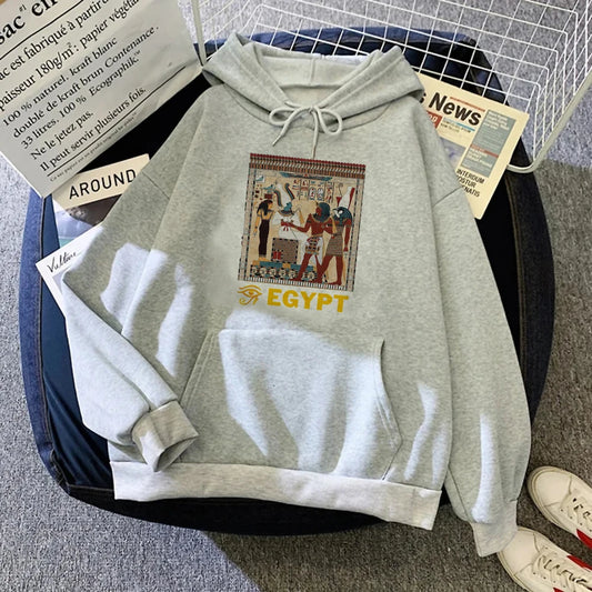 Egypt hoodies women sweat y2k aesthetic Pullover women 90s Pullover