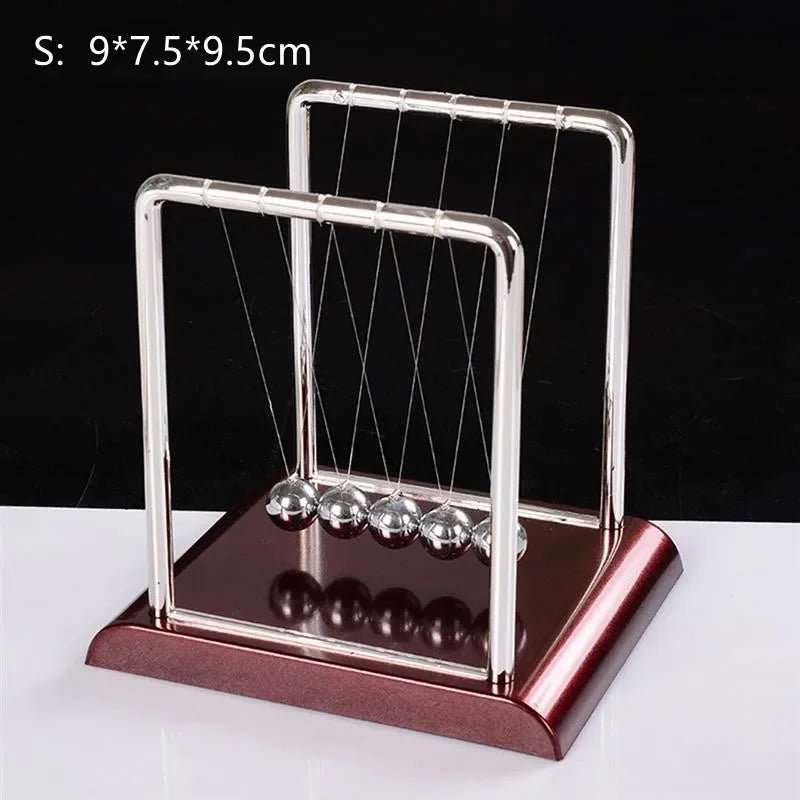 Newton Cradle Balance Steel Balls Perpetual Motion Collision Ball School Teaching Physics Science Pendulum Toy Home Decoration